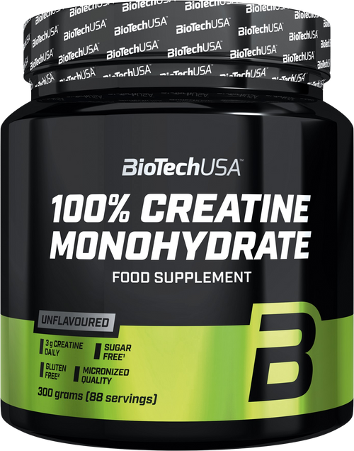 BioTechUSA 100% Creatine Monohydrate 300g – Créatine Micronisée
