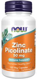 NOW Foods Zinc Picolinate 50 mg 120 gélules