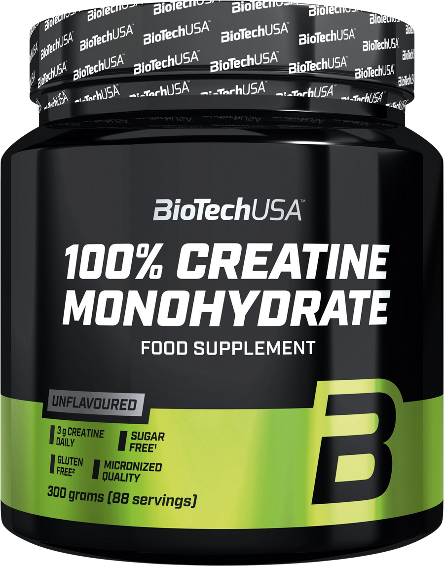 BioTechUSA 100% Creatine Monohydrate 300g – Créatine Micronisée