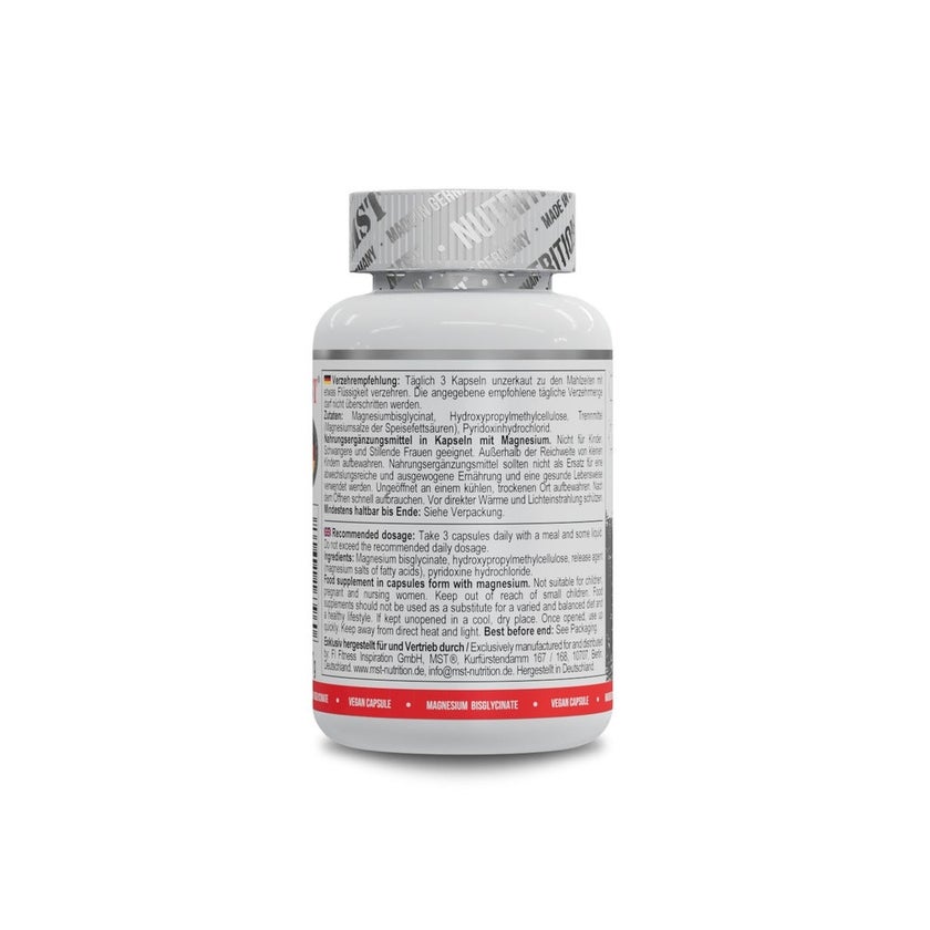 MST Magnésium Bisglycinate étiquette